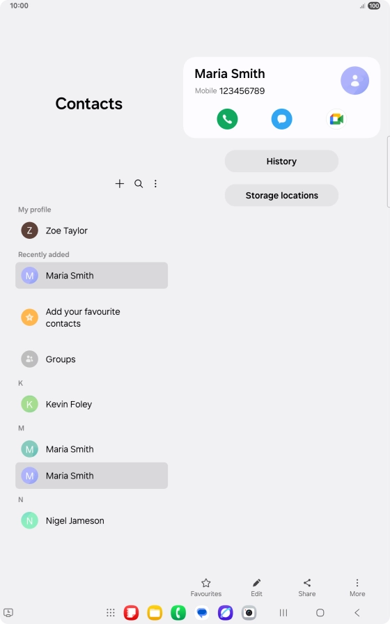 Press the Home key to return to the home screen.