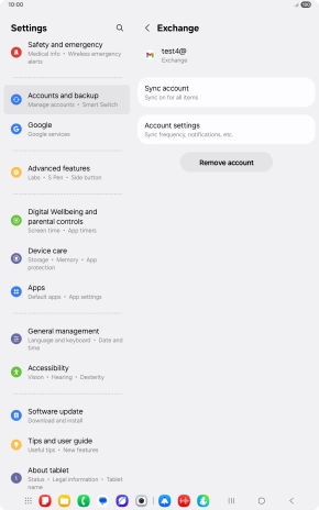 Press Remove account.