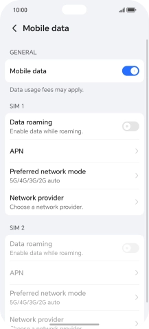 Press APN. Press APN.