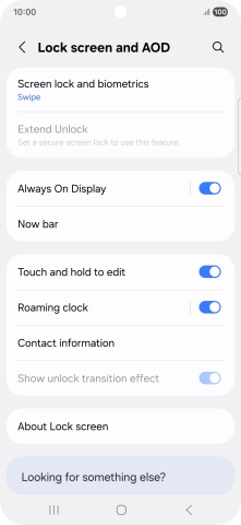 Press Screen lock and biometrics.