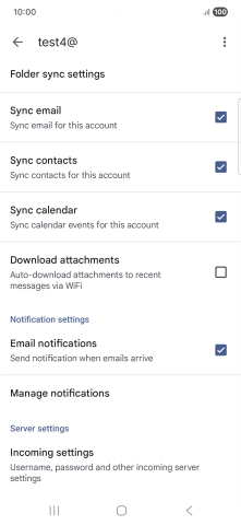 Press the field next to 