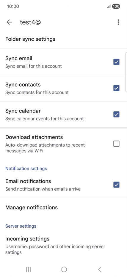 Press the field next to 