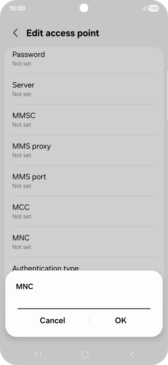 Key in 15 and press OK.