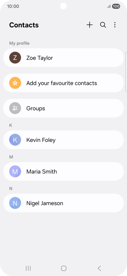 Press the menu icon.