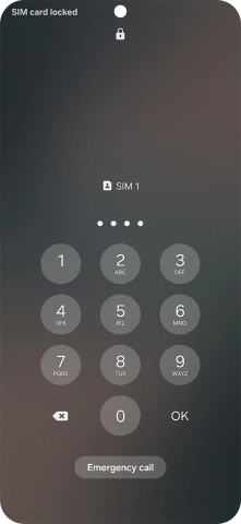 If you're asked to key in your PIN, do so and press OK.