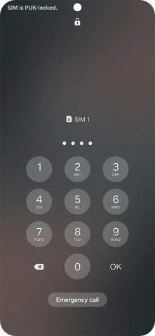 Key in the new PIN again and press OK.