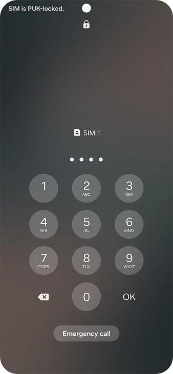 Key in the new PIN again and press OK.