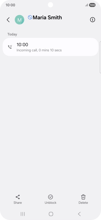 Press the Home key to return to the home screen.