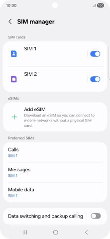 Press the required price plan.