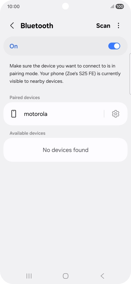Press the Home key to return to the home screen.