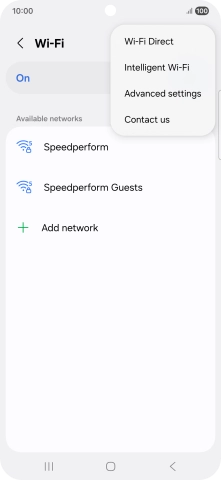 Press Intelligent Wi-Fi.