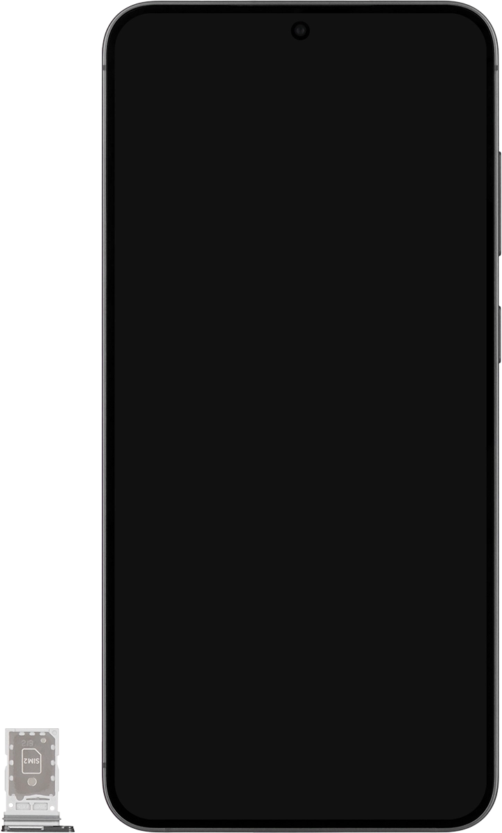 Turn your SIM as illustrated in the second SIM holder and place it in the SIM holder.