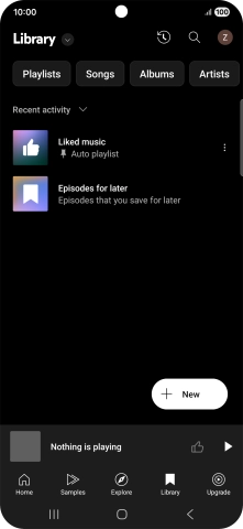 Press the drop down list.