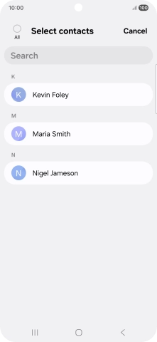 Press the field above 