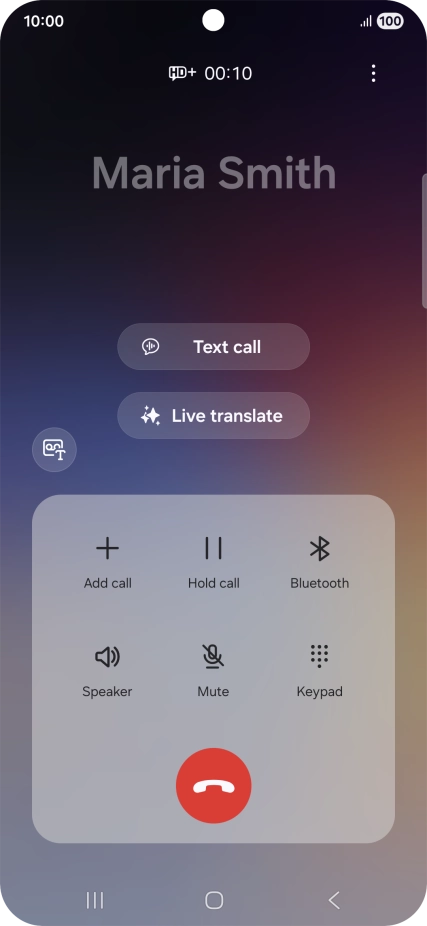 Press Live translate.