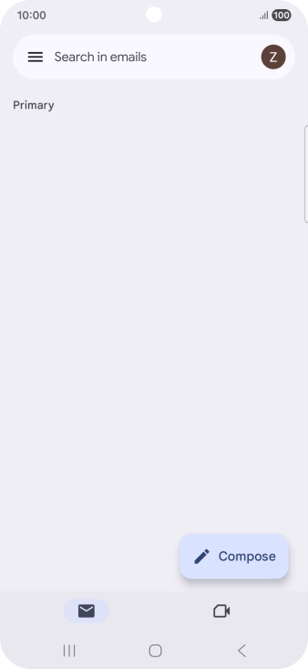 Press the menu icon.