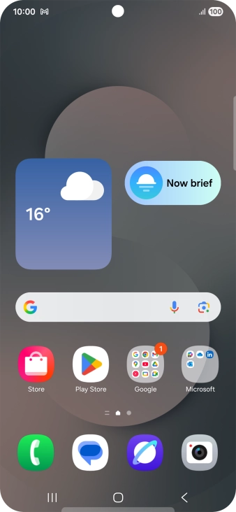 The email message icon shows that you've received a new email message.