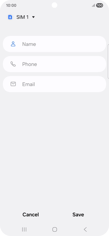 Press the address book drop down list.