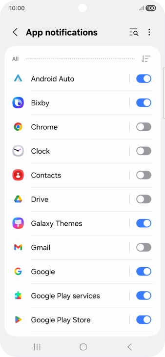 Press the drop down list.