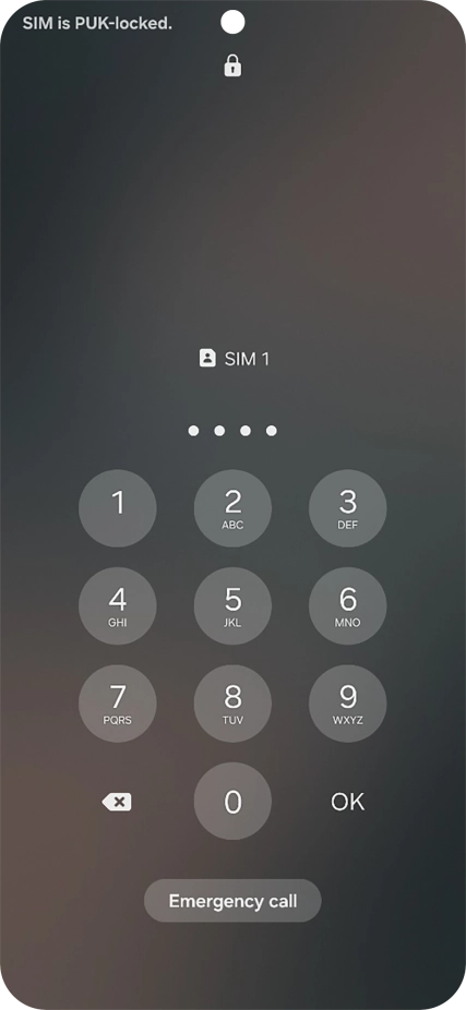 Key in a new four-digit PIN and press OK.