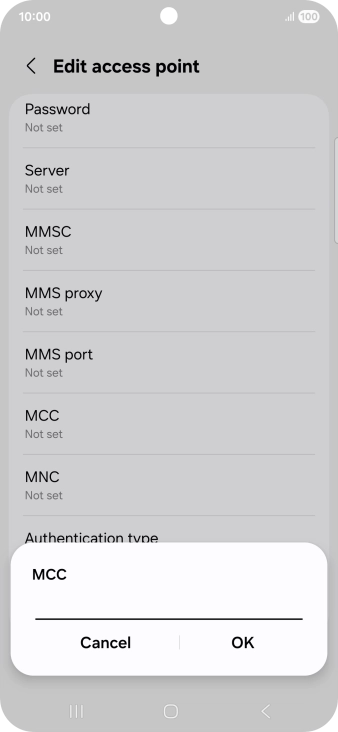 Key in 234 and press OK.