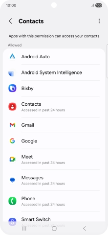 Press the required app.