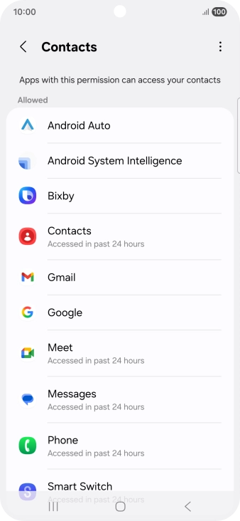 Press the required app.