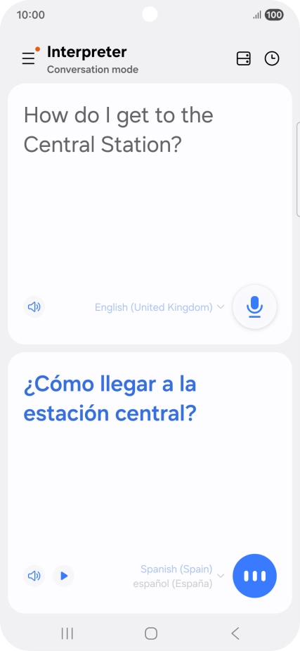 Follow the instructions on the screen to select the required language settings and use the function.
