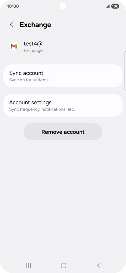 Press Remove account.