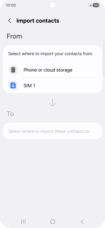 Press the name of the SIM.