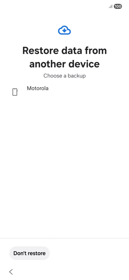 Press the required backup and your phone restores the content of the selected backup. Subsequently, follow the instructions on the screen to set up your phone and prepare it for use.