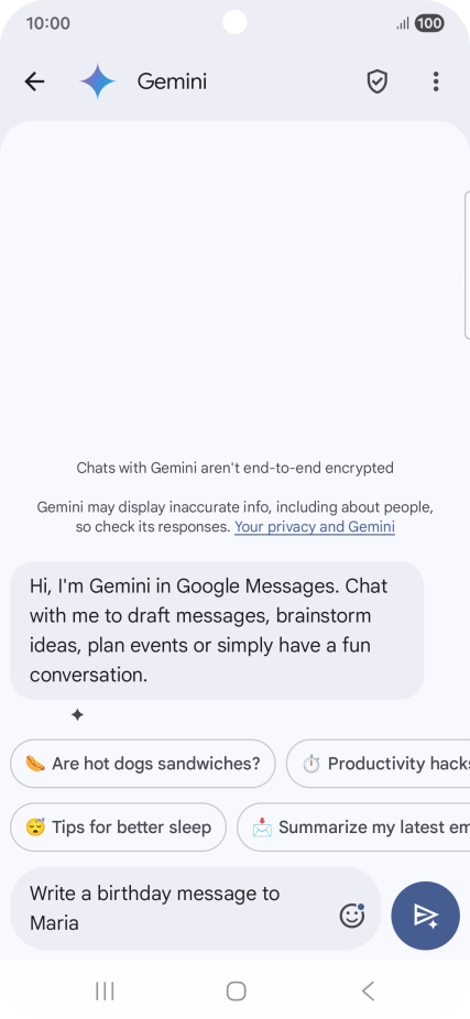Write or say in your own words which topic you would like to use.