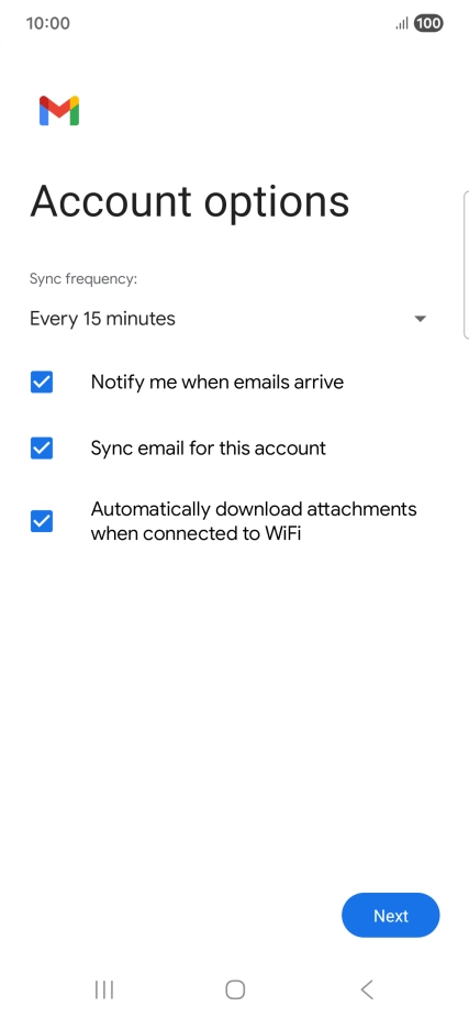 Press the drop down list below 