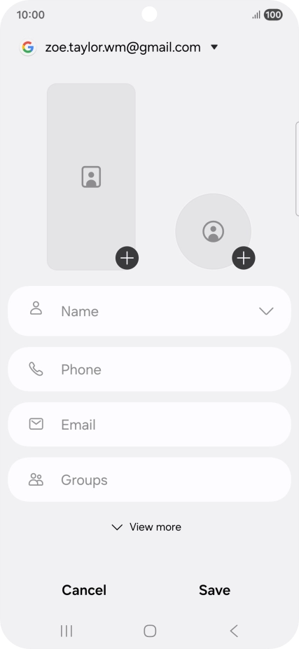 Press Name and key in the required name.