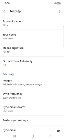 Press Account name and key in the required name.