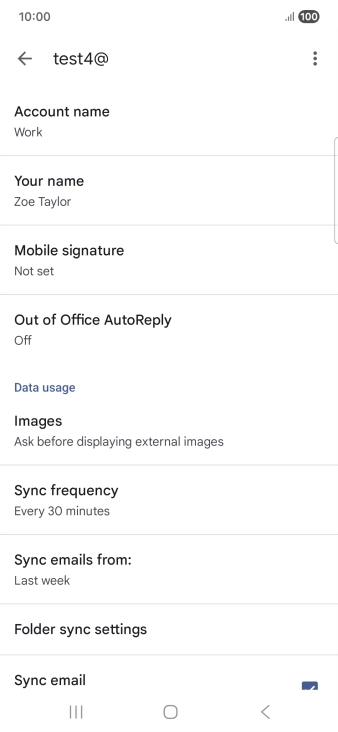 Press Account name and key in the required name.