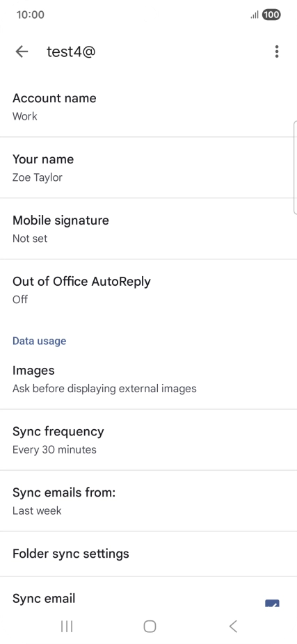 Press Account name and key in the required name.