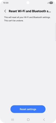 Press Reset settings.
