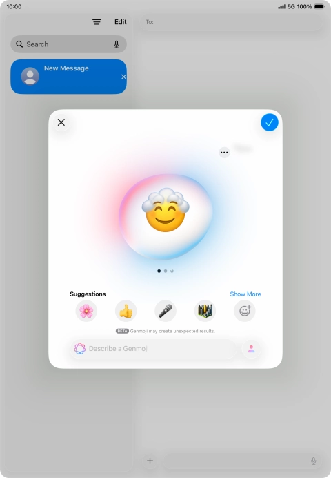 Slide your finger right or left on the screen to see the generated results. Slide your finger right or left on the screen to see the generated results.