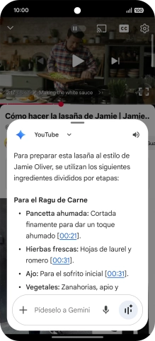 La respuesta de Gemini a tu pregunta se visualiza ahora en la pantalla.