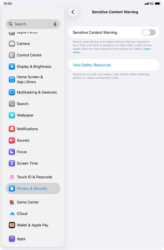 Press the indicator next to Press the indicator next to