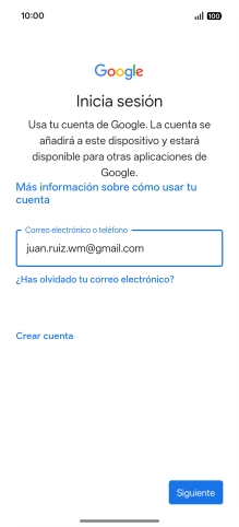 Pulsa Siguiente.