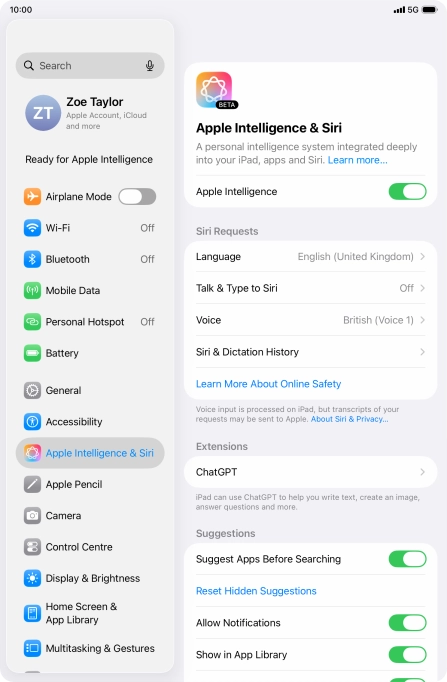 Press the indicator next to Press the indicator next to