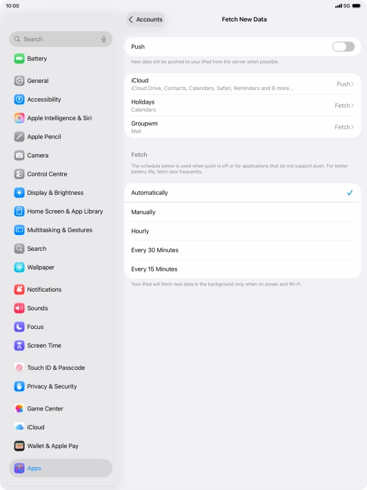 If you turn off the function, press the required setting. If you turn off the function, press the required setting.