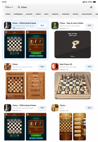 Press the required app.