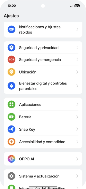 Pulsa Sistema y actualización.