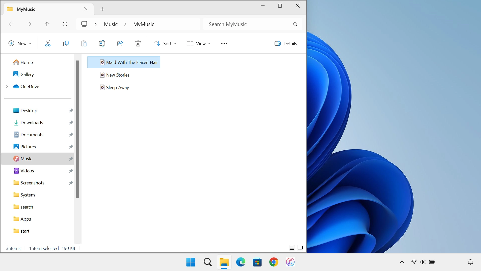 Highlight the required file and move or copy it to the required location.