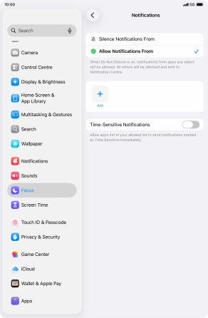 Press the indicator next to Press the indicator next to