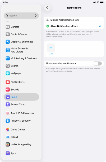 Press the indicator next to Press the indicator next to
