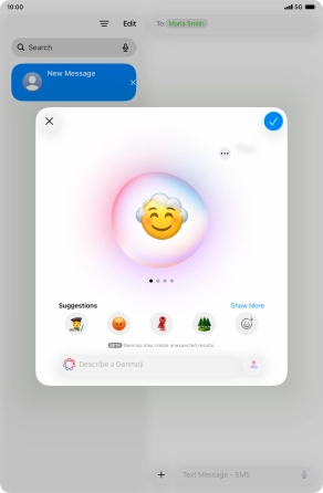 Slide your finger right or left on the screen to see the generated results. Slide your finger right or left on the screen to see the generated results.